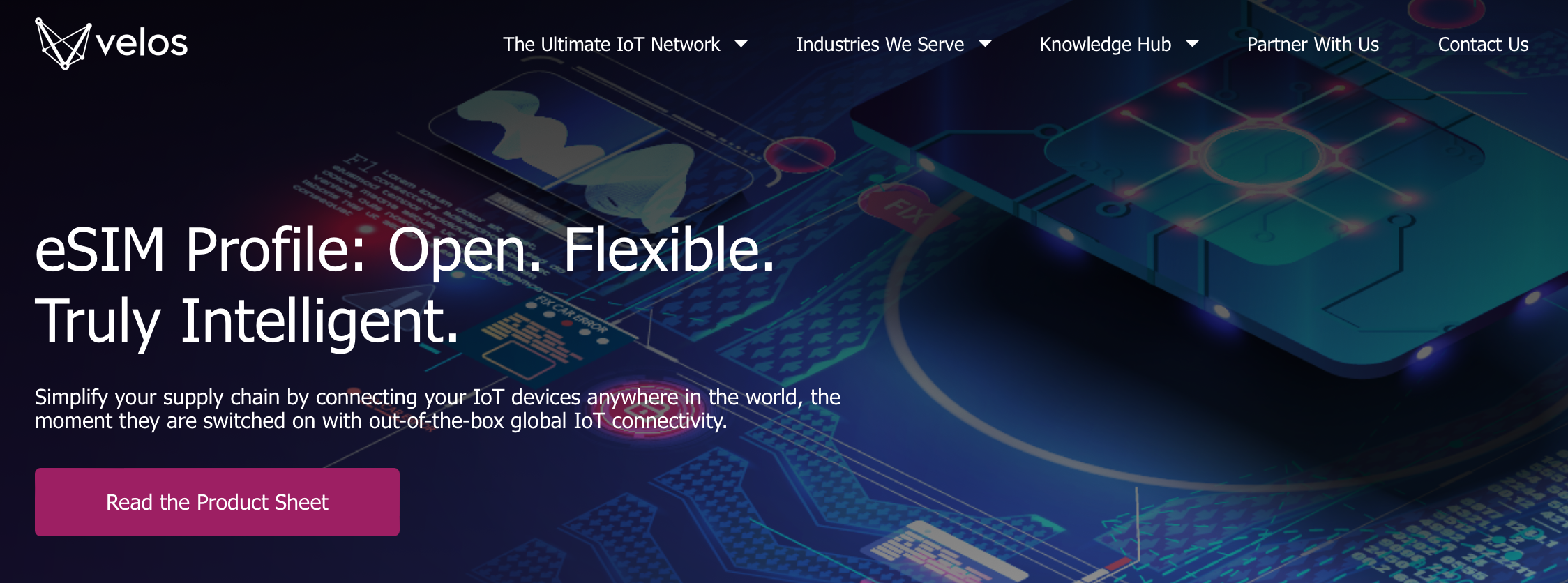 Velos IoT eSIM Profile for iSIM solution